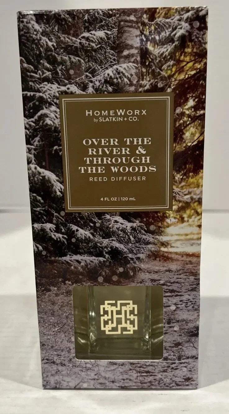 HomeWorx by Slatkin + Co Over the river and through the woods Reed Diffuser 4 oz